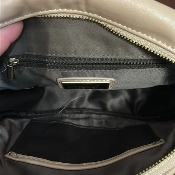 Lionel Caramel Studded Fringe Faux Leather Purse Bag Crossbody Boho - Picture 7 of 9